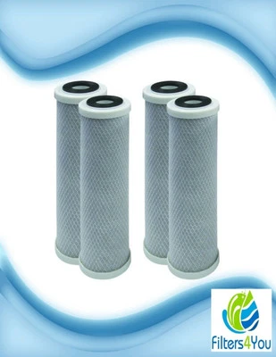 4PK- 10" x 2.5" Coconut Shell CTO Carbon Block Water Filter for RO & Whole house - Image 1 of 4