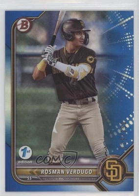 2022 Bowman Draft 1st Edition Blue Foil /150 Rosman Verdugo #BD-161 - Image 1 of 2