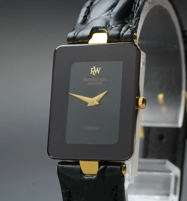 Tanque casi como nuevo vintage Raymond Weil Othello 119 19 mm cuarzo esfera negra para mujer’s  Foto 1 de 4