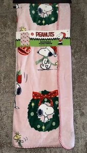 Manta Peanuts Snoopy Tiro Navidad 50”x70” Woodstock Vacaciones - Imagen 1 de 2