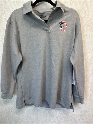 Camisa Polo Tru Spec 2XL Para Hombre Negra Algodón Mezcla Poliéster Manga Larga 24-7 Foto 1 de 4