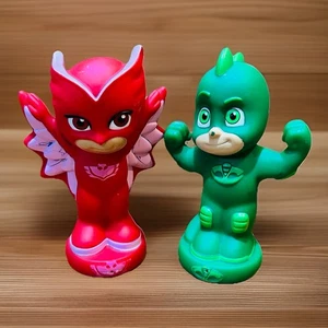 PJ Masks Squeezies Toys Badewannenfiguren von Just Play 5" Owlette & Gekko - Bild 1 von 6