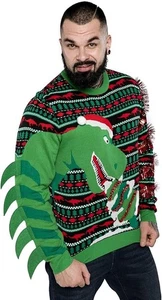 Neu ohne Etikett Ugly Dinosaur Weihnachtspullover Weihnachtspullover Gr. L - Bild 1 von 7