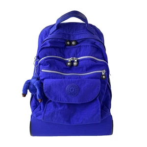 Kipling Sanaa blau Rollrucksack Schultasche Gepäck Reise Affe Schlüsselanhänger - Bild 1 von 24