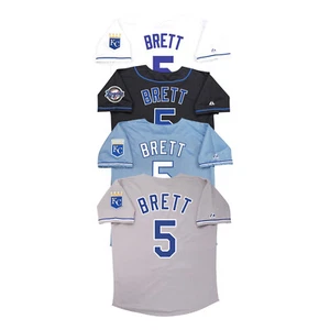 George Brett Kansas City Royals Home/Road/Alternate Men's Jersey w/ Patch - Picture 1 of 17