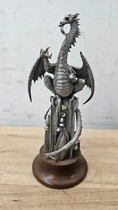 Crystal Dragon By James Lane Casey 1986 #1804 Of 2500 Retired Pewter *READ* - Picture 1 of 10