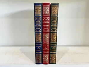 Easton Press 3V DANTE'S INFERNO PARADISO PURGATORIO 1997 LEATHER 1ST FINE RARE! - Picture 1 of 16