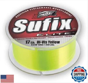 Sufix Elite 4 lb Fishing Line (Yellow, Size- 330 YD Spool) - Picture 1 of 1