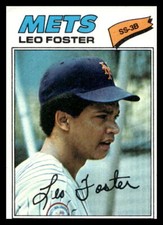 1977 Topps 458 Leo Foster New York Mets Baseball Card