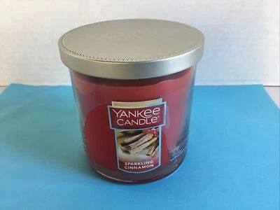 Sparkling Cinnamon Yankee Candle Glass Jar candle 7 oz smells like red hots - Image 1 of 4