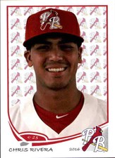 2016 Palm Beach Cardinals Grandstand #25 Chris Rivera Anaheim California CA Card