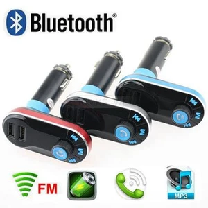 Bluetooth Auto KFZ FM Transmitter SD/AUX/USB MP3 Musik Player Freisprechanlage - Picture 1 of 15