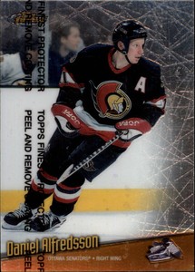 1998-99 Finest Senators Hockey Card #13 Daniel Alfredsson