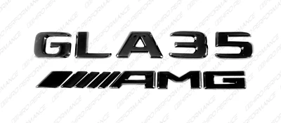 Emblemas negros brillantes insignias logotipos letras para Mercedes-Benz GLA35 AMG X247 H247 Foto 1 de 4
