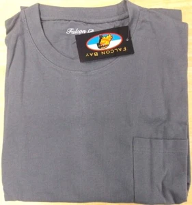 Camiseta de bolsillo Falcon Bay manga corta, XLT - 7X/8X bolsillo grande y alto T, carbón vegetal - Imagen 1 de 1