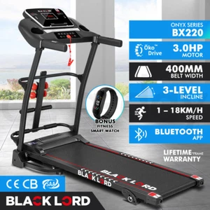 BLACK LORD Treadmill Electric Exercise Machine Run Home Gym Fitness Foldable - Picture 1 of 12