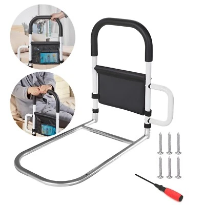 Bed Rail Safety Assist Rail for Elderly Adults with Storage Pocket and Tools - image 1 of 4