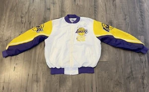 VTG USA Magic Johnson Chalk Line Fanimation Jacket Size XL LA Lakers - Picture 1 of 14