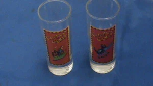 Limited Edition JOSE CUERVO GOLD Tequila 4” Shot Glasses, PAIR, Z44 - Picture 1 of 4