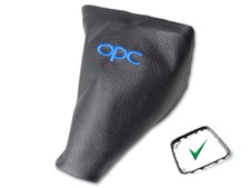 Sacco Commutazione OPEL ZAFIRA B MANICOTTO di commutazione 100/% Vera Pelle In Nero Cucitura Blu