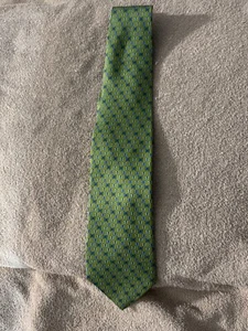 Brooks Brothers Makers Krawatte Herren grün Schmetterlinge Seide klassisch Italien 3,5"x58" - Bild 1 von 6
