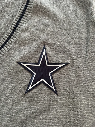 Dallas Cowboys golf sweater vest mens size large gray blue  New with Tags Cover