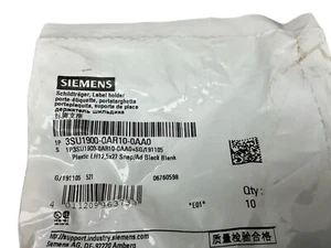 Siemens 10 pieces, 3SU1900-0AR10-0AA0 /SG/191105 Label Holder plastic LH12.5x27 - Picture 1 of 3