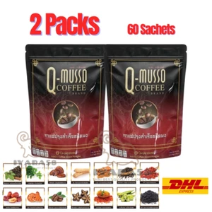 2X Q-musso Coffee Instant Mixed Powder 0 Cholesterol Healthy Thai Herbal Healthy - Picture 1 of 20
