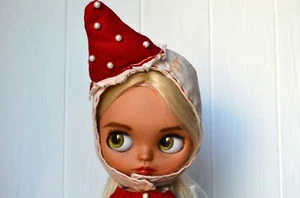 Outfit für Blythe, Vintage Blythe Puppenkleidung, Hut für Blythe Puppe Pilz - Bild 1 von 4
