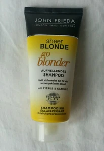 John Frieda sheer Blonde go blonder aufhellendes Shampoo 50 ml - NEU Reisegröße - Bild 1 von 3