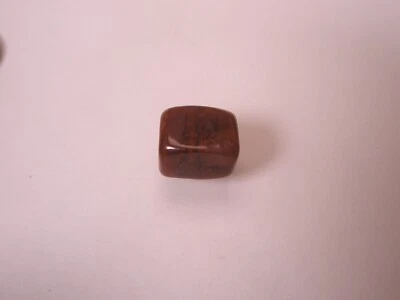 Red Agate Polished Stone Block Quality Vintage Tie Tack Lapel Pin r42 - Image 1 of 4