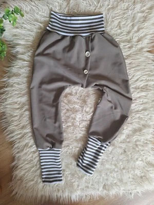 Jungen Handmade Haremshose Pumphose Braun Taupe 116 122  Knickerbocker Twill - Bild 1 von 4