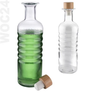 0,8 L - Glasflasche Weinflasche Wein Wasser Likör Öl Glas Karaffe Flasche Deckel - Bild 1 von 6