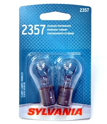 Sylvania Basic 2357 28.5/8.3W Due Lampadine Stop Luce Freno Sostituzione Azione - Image 1 of 4