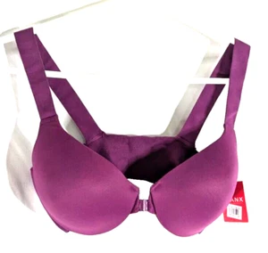 Spanx full coverage front clasp bra purple 36B push up underwire NWT - Picture 1 of 7