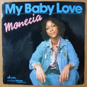 ADESIVO/STICKER/AUFKLEBER "MY BABY LOVE - MONECIA" - Cantante - Aristom - 1977 - Picture 1 of 1