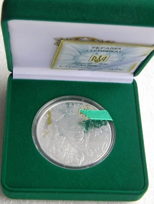 HULAK-ARTEMOVSKY 2013 Ucrania 2 OZ moneda de plata prueba 20 UAH cantante de ópera KM# 694 Foto 1 de 3