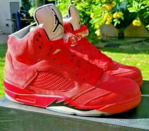 NEU 2017 Authentisch Nike Air Jordan 5 V Retro Rot Wildleder Herren Größe 12 136027 602 - Bild 1 von 12