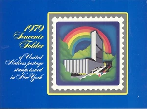 United Nations Souvenir Stamp Folders 1979-1980 - Picture 1 of 4