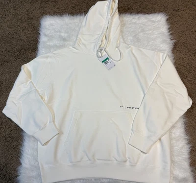 Nike Together Everyone Watches Hoodie White Women’s Sports Men’s Size Small - Image 1 of 3