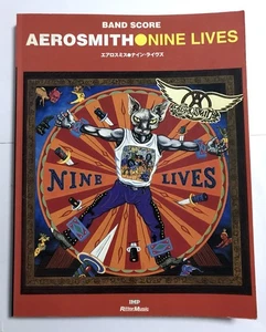 AEROSMITH NINE LIVES BAND SCORE JAPAN GUITAR TAB - Picture 1 of 4