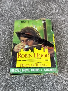 Tarjetas coleccionables Robin Hood Prince of Thieves caja completa Topps 36 paquetes sellados - Imagen 1 de 10