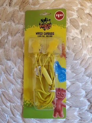 Auriculares con cable Sour Patch de 3,5 mm con cable de 39 pulgadas - amarillo Foto 1 de 2