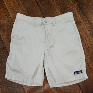 Patagonia Shorts Adult W30 Khaki 8" Inseam Canvas Hemp Hiking All-Wear Men Boys - Picture 1 of 7