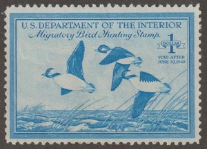EDSROOM-21136 US RW15 Mint No Gum 1948 Duck Hunting CV$15 - Picture 1 of 1
