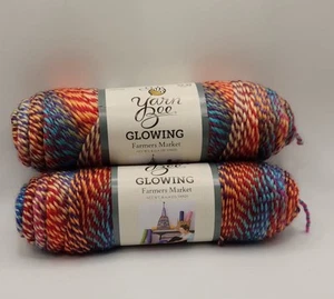 Yarn Bee GLOWING Farmers Market Lot 2 Bright - Picture 1 of 4
