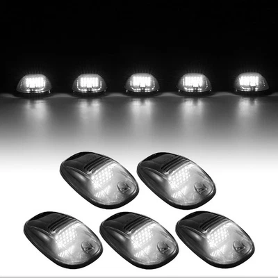 5pcs LED Top Cab Roof Marker Light White For Dodge Ram 1500 2500 3500 4500 5500 - Image 1 of 4