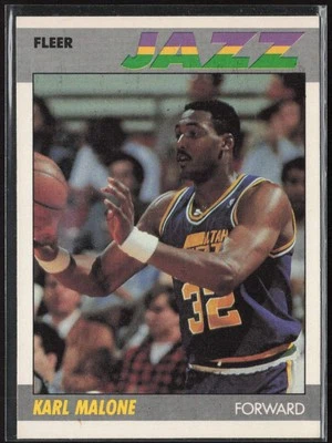 Karl Malone 1987-88 Fleer #68 Utah Jazz - Image 1 of 2