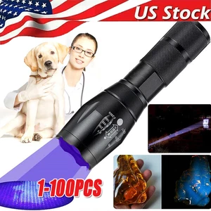 Linterna UV Luz Negra Súper Brillante 120000lm Antorcha Ultra Violeta Lámpara LED - Imagen 1 de 21