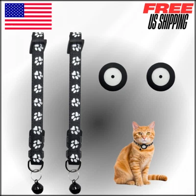 Puerta inteligente RFID para gatos con 3 llaves de cuello y control remoto, solapa de bloqueo de 4 vías, blanca Foto 1 de 4